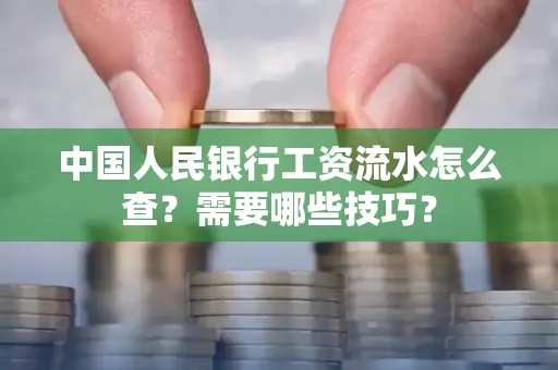 中国人民银行工资流水怎么查？需要哪些技巧？