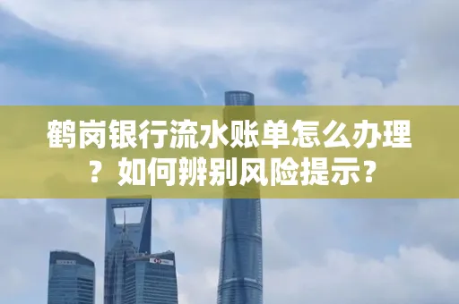 鹤岗银行流水账单怎么办理？如何辨别风险提示？